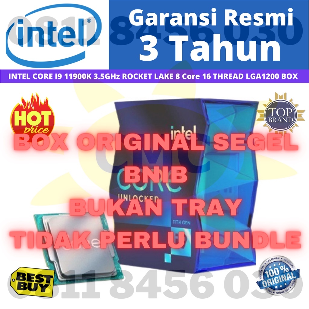 Intel Core I9 11900K 3.5GHz Rocket Lake 8 Core 16 Thread LGA1200 Box