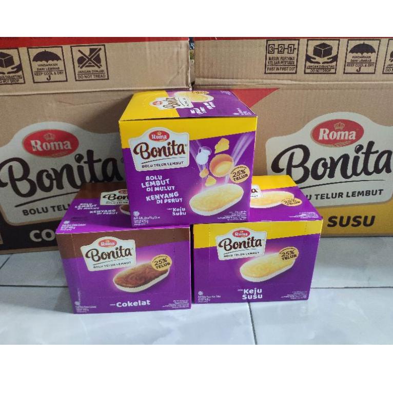 

㍽ ROMA BONITA BOLU TELUR LEMBUT 40 gr (ECER) COKELAT / KELAPA PANDAN / KEJU SUSU KWE21