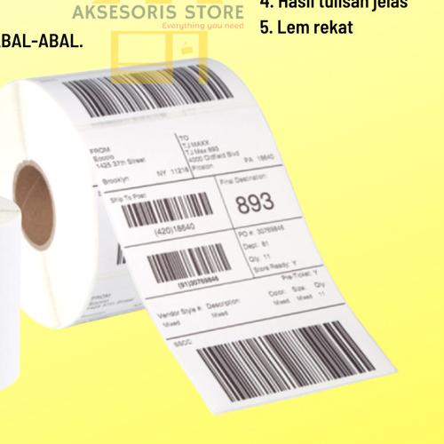 

GROSIR KERTAS TERMAL LABEL STICKER 100X150 350PCS 500PCS UKURAN A6 - 350pcs (30Roll)