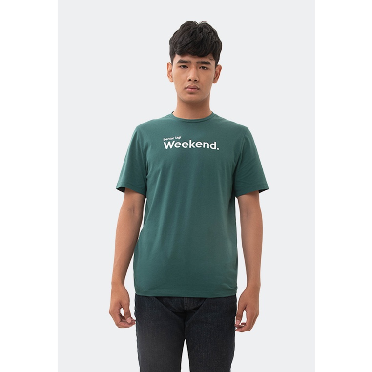 MANZONE Kaos Pria Lengan Pendek WEEKEND - GREEN