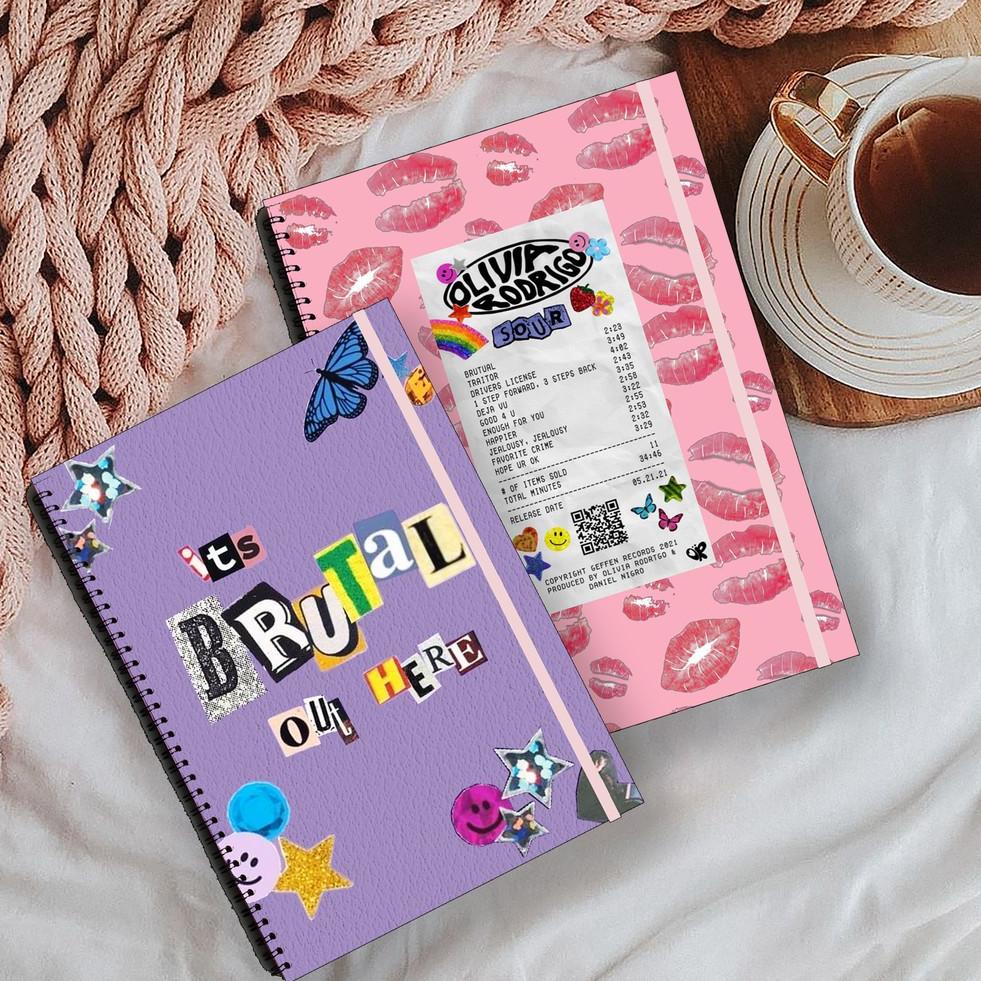 

[S-IWT ♥☞] OLIVIA RODRIGO PT.2 Songs Aesthetic Ruled Grid Dotted Notebook Diary Journal Bujo School Buku Tulis-pasti dikirim