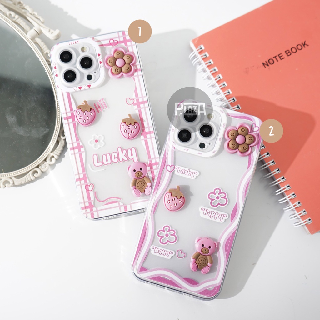 Softcase Tranparant Motif Timbul [3D5] for REALME C30 C31 C35 C21 C21Y C20 C25 C15 C12 C11 2020 C11 2021 NARZO 50A NARZO 50A PRIME NARZO 50i NARZ0 20 PRO REALME 8 4G REALME 8 5G REALME 8i REALME 9 5G 9 PRO 9 PRO+ 7 7 PRO 6 PRO | CASE REALME | CASE PLAZA