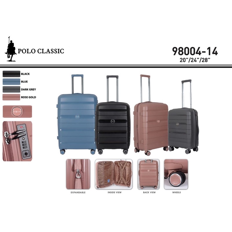 Tas Koper Teavelling Polo Classic 98004-14 20/24/28