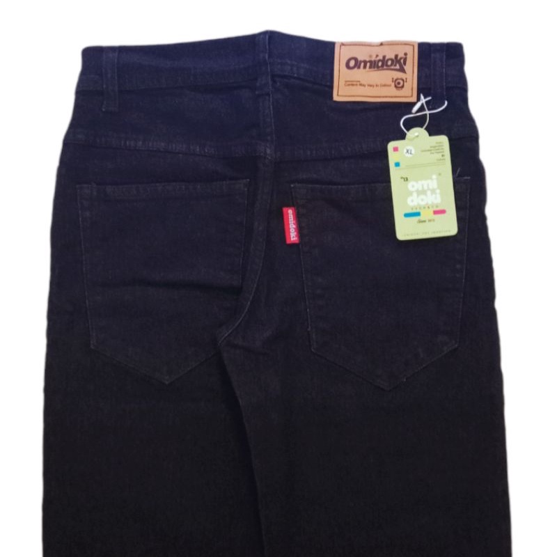 Omidoki Celana Panjang Jeans Dark Navy Stretch Denim Selvedge