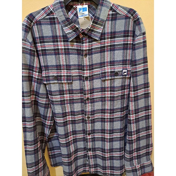 Kemeja Flanel FILA Like New Original