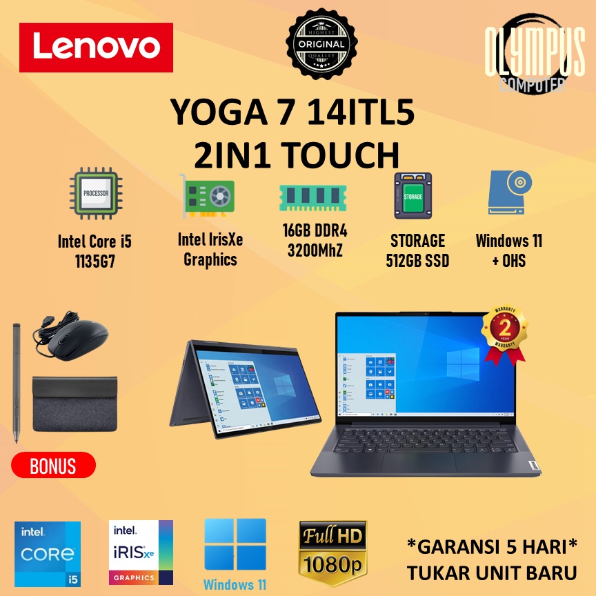 Jual Laptop Lenovo Yoga I Itl In Touch Core I G Gb Ssd