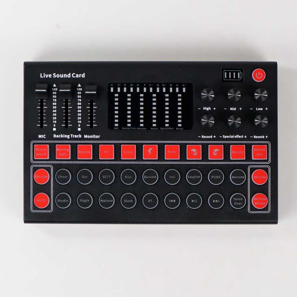 MOOER Mixer USB Sound Card Live Broadcast Recording Special Effect M9
