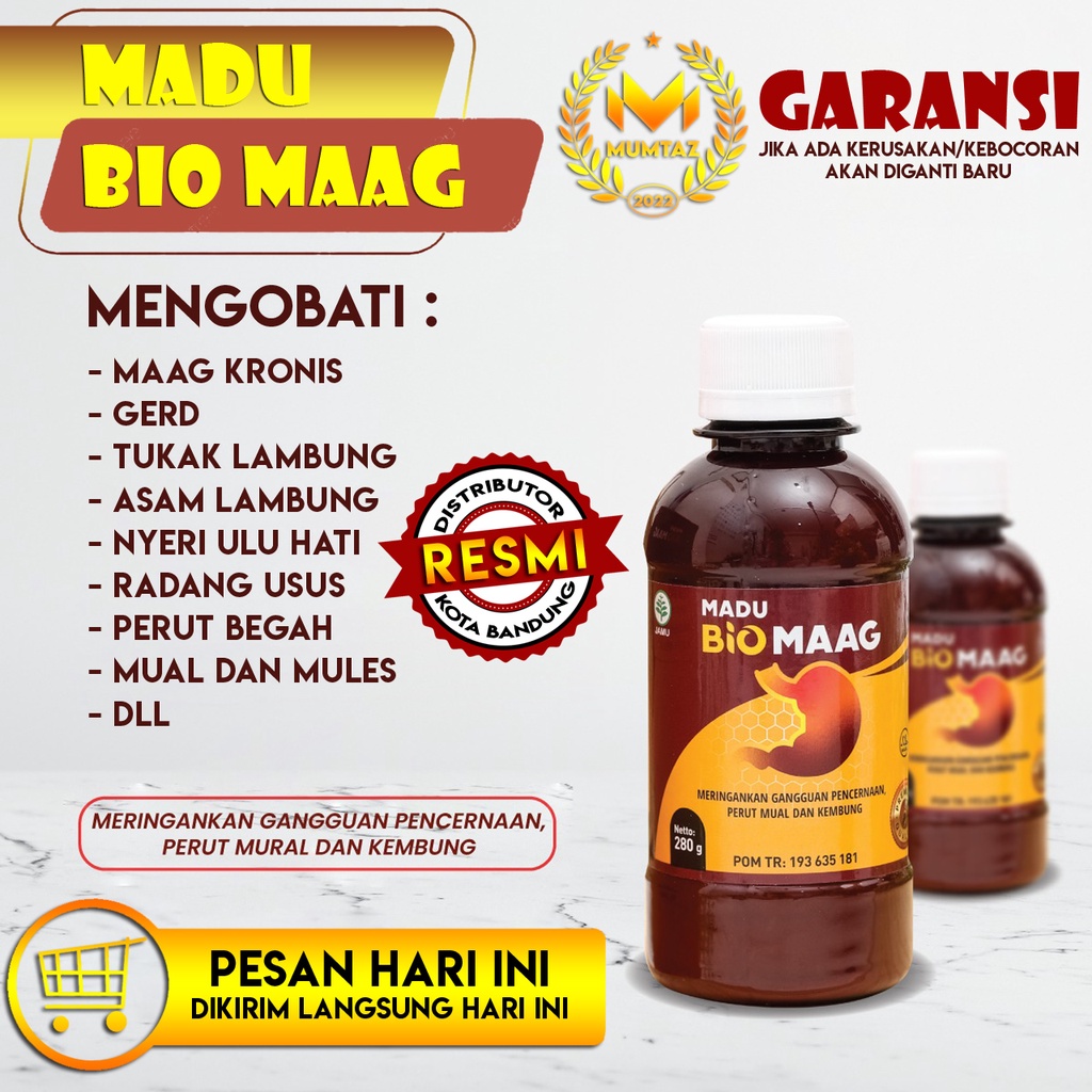 Jual Madu Biomaag Biomag Obat Herbal Asam Lambung Bukan Madu Zestmag Maag Kronis Gerd Gangguan 9382