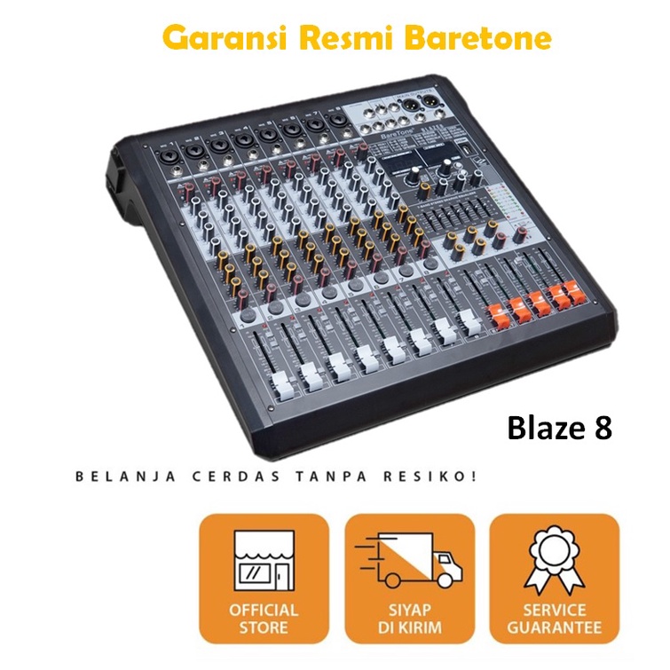 Mixer Baretone Blaze 8 / Blaze8 Audio Mixer 8 Channel Original