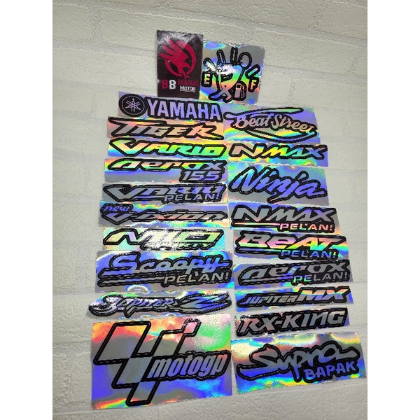 Stiker Hologram Variasi Sepeda Motor Kekinian