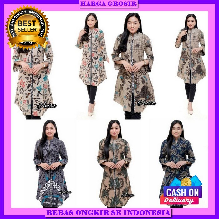Atasan Cewe Fashionable Baju Kondangan Atasan Wanita Terbaru Atsan Cewek Formal Batik Model Terbaru 