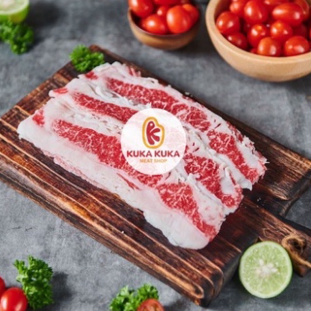 Daging Sapi Wagyu Prime Karubi Beef Slice MB 6-7 Premium - 250gram