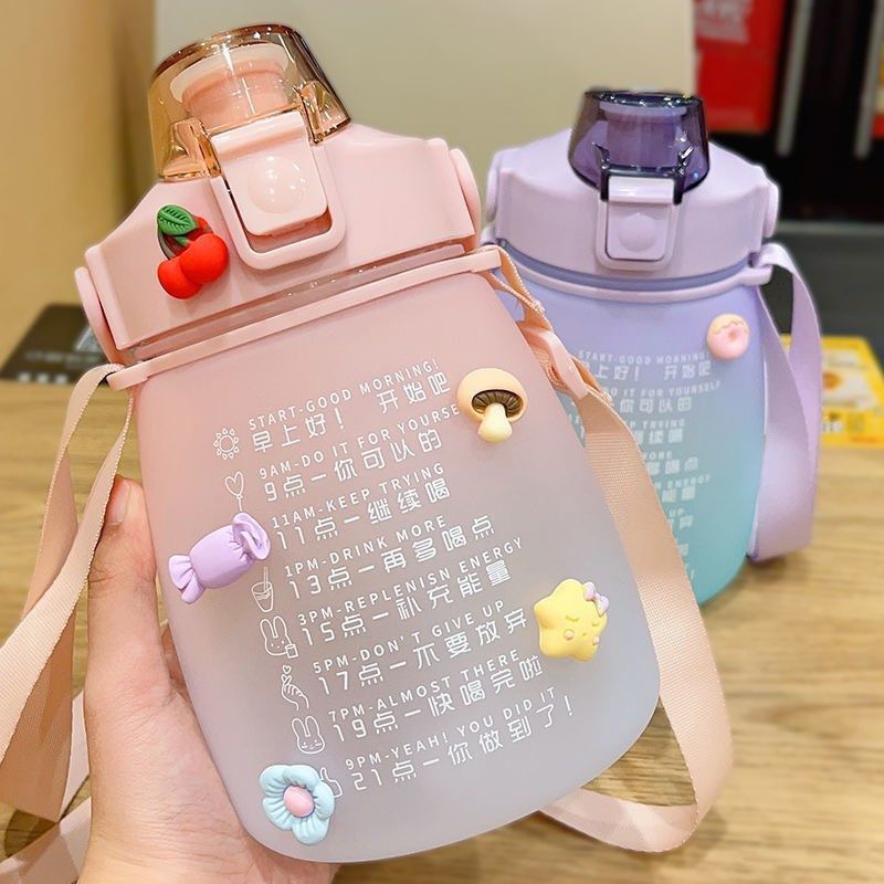 BOTTLE BIG BELLY / BOTOL MINUM STIKER LUCU 2D 3D 1,4 L 2 LITER KOREA VIRAL