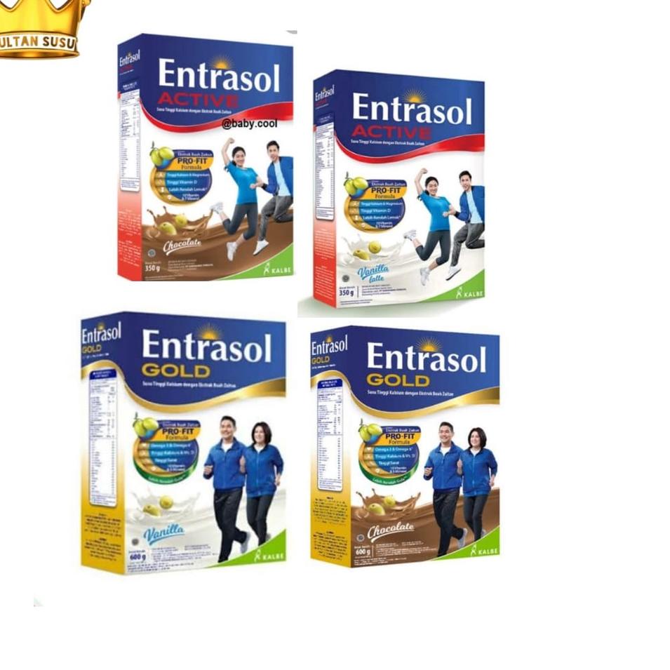 

Extra deals--Entrasol Active, Gold 600 gram / Vanila / Chocolate / Sultan Susu