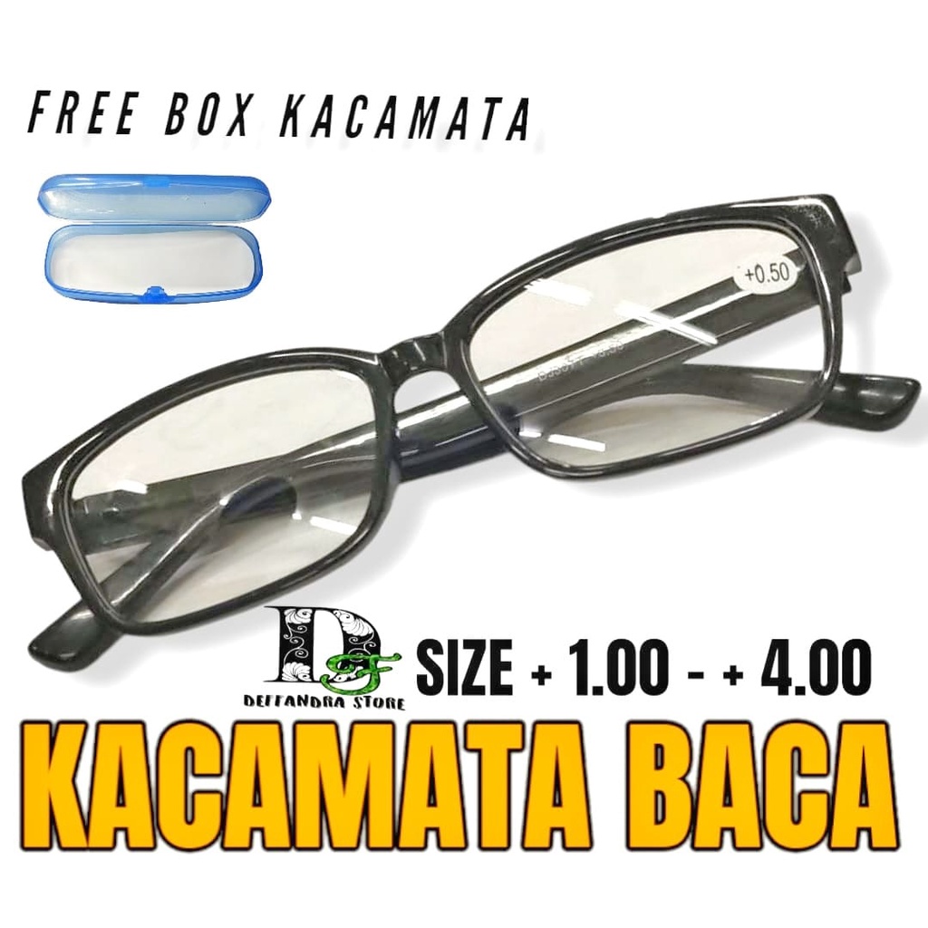 Kacamata baca lensa plus 0.5 s/d plus 4.00 - Kacamata Full Frame Unisex