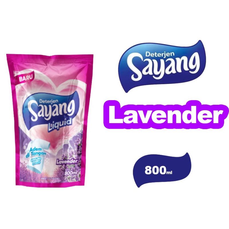 SAYANG DETERJEN LIQUID 800 ML FORMULA ANTI NODA / DETERJEN / DETERJEN  CAIR