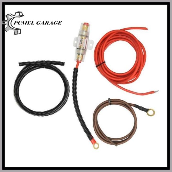 Kabel Set Untuk Pemasangan Audio Mobil Power Amplifier 10 Awg Promo