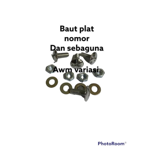 baut plat nomor motor universal semua plat nomor bisa