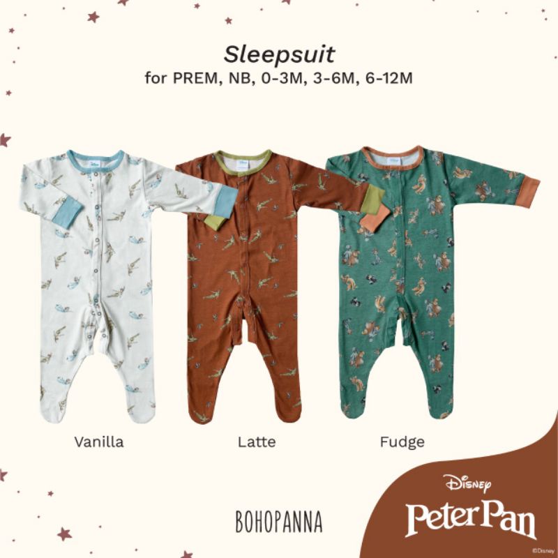 Sleepsuit snap boy disney bohopanna B25