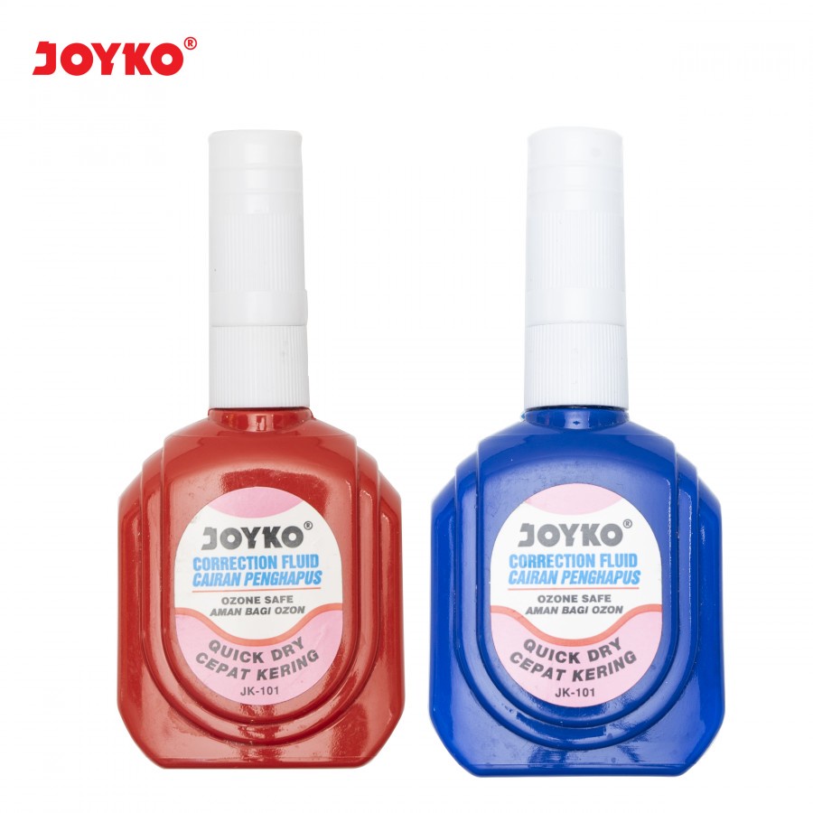 

produk TIP EX JOYKO JK 101 CORRECTION FLUID JK-101 JK-01 JK 01 BOTOL MERAH BIRU CAIR STIPO TERMURAH CAIRAN KOREKSI ATK