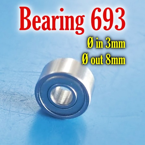 Bearing kecil tamiya 693 zz 8 mm 3 mm Bering