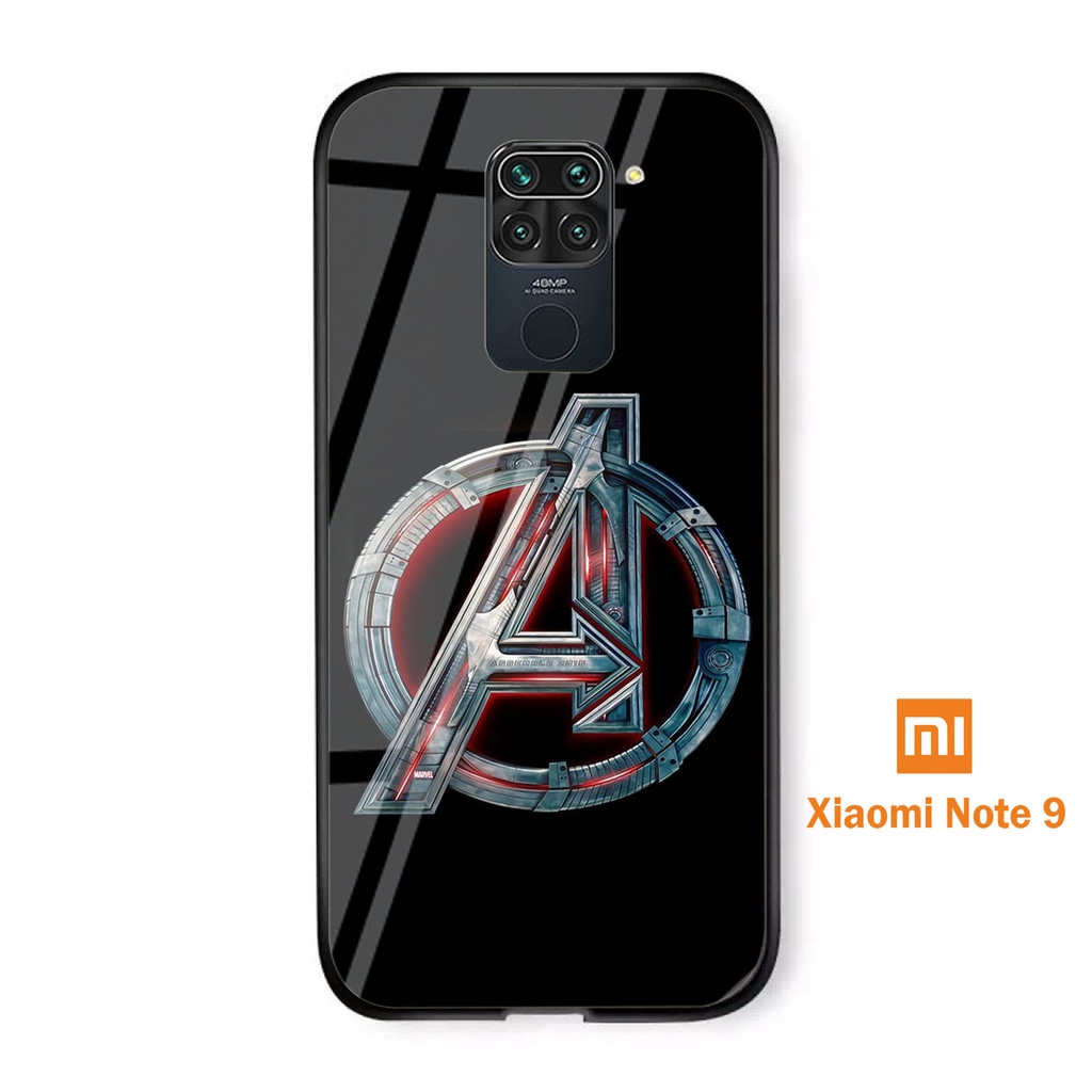 Softcase Glass Kaca REDMI NOTE9- Case Hp Pelindung Handphone REDMI NOTE9 [ A68]