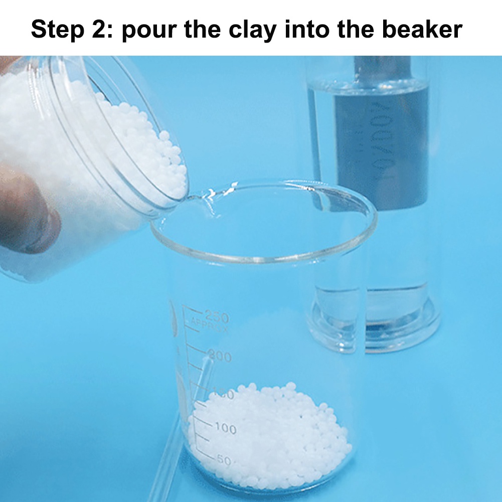 Huluboy 100g Pelet Plastik Polyshape Polymorph Plastimake Multimorph Bahan DIY