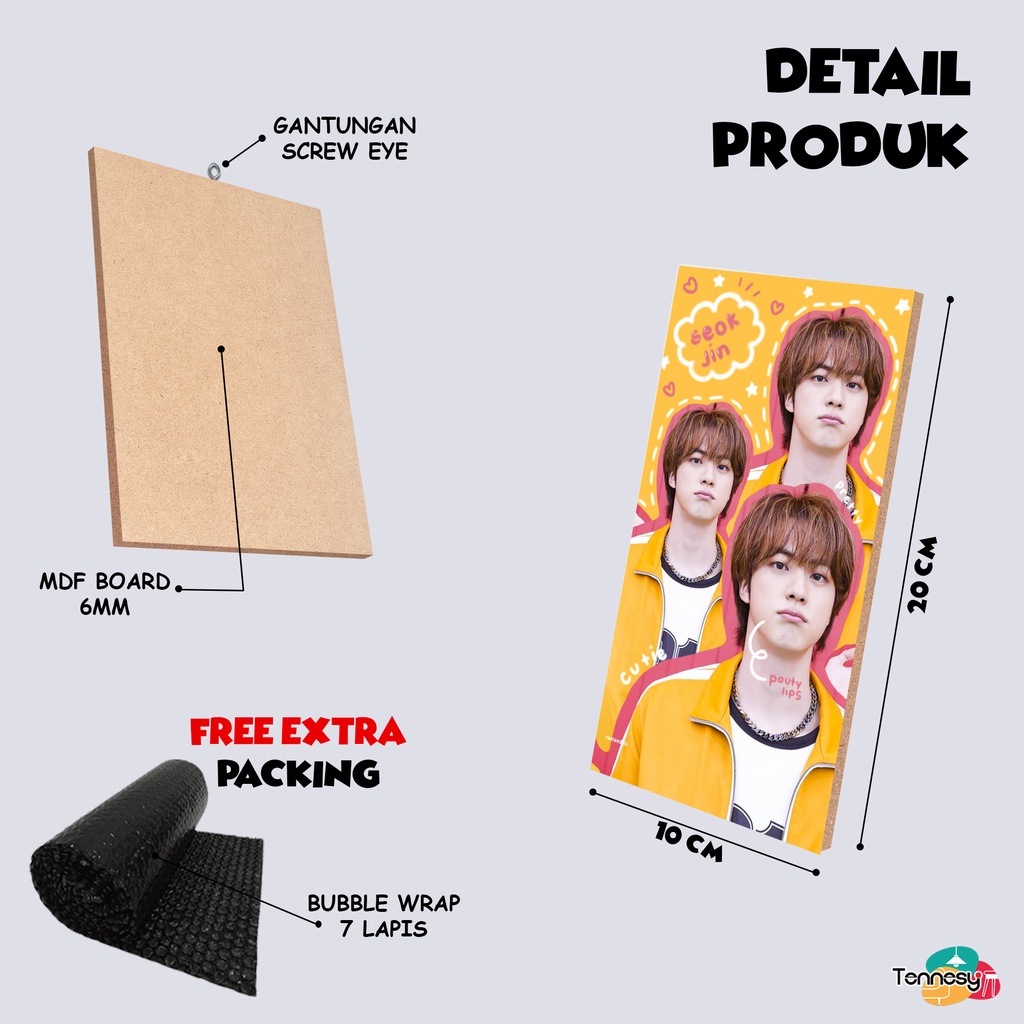 HIASAN DINDING BTS BUTTER 10x20CM COLOR DECOR WALL DECOR PAJANGAN POSTER DEKORASI DINDING KAMAR RUMAH