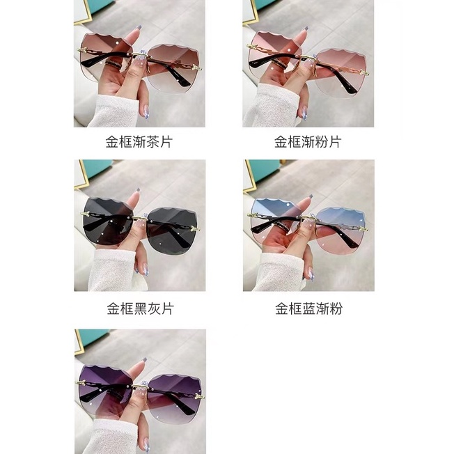 Rowling(ka-265)Sunglasses  Kacamata Hitam Kotak No frame Women Sunglasses Titanium New Arrival Import Kacamata Fashion