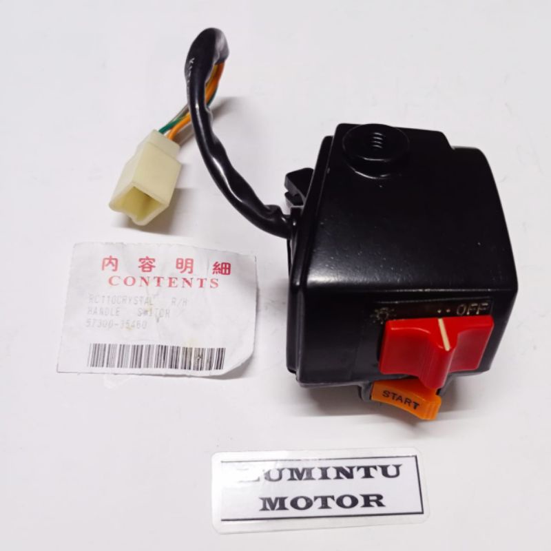 Saklar kanan holder kanan Suzuki Rc100 Rc80 Bravo Crystal