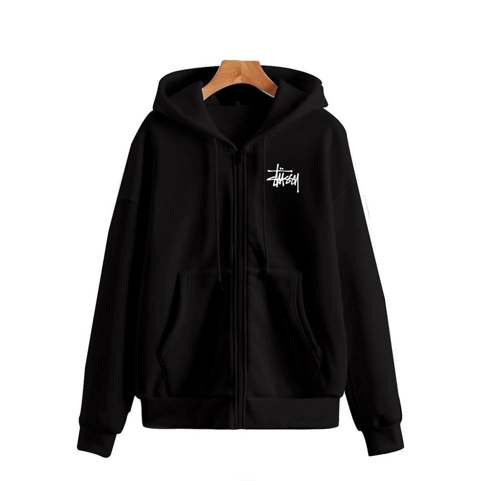 JAKET SWEATER HOODIE STUSSY - SWEATER BIG SIZE M-XXXL - JAKET DISTRO BANDUNG