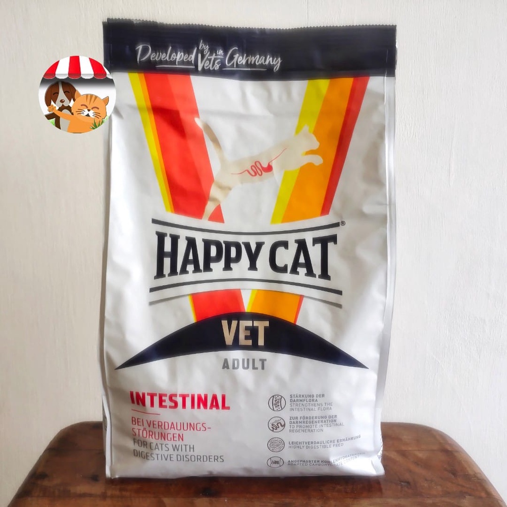 Happy Cat Vet Diet Gastro Intestinal 1kg - Makanan Kucing Gangguan Pencernaan