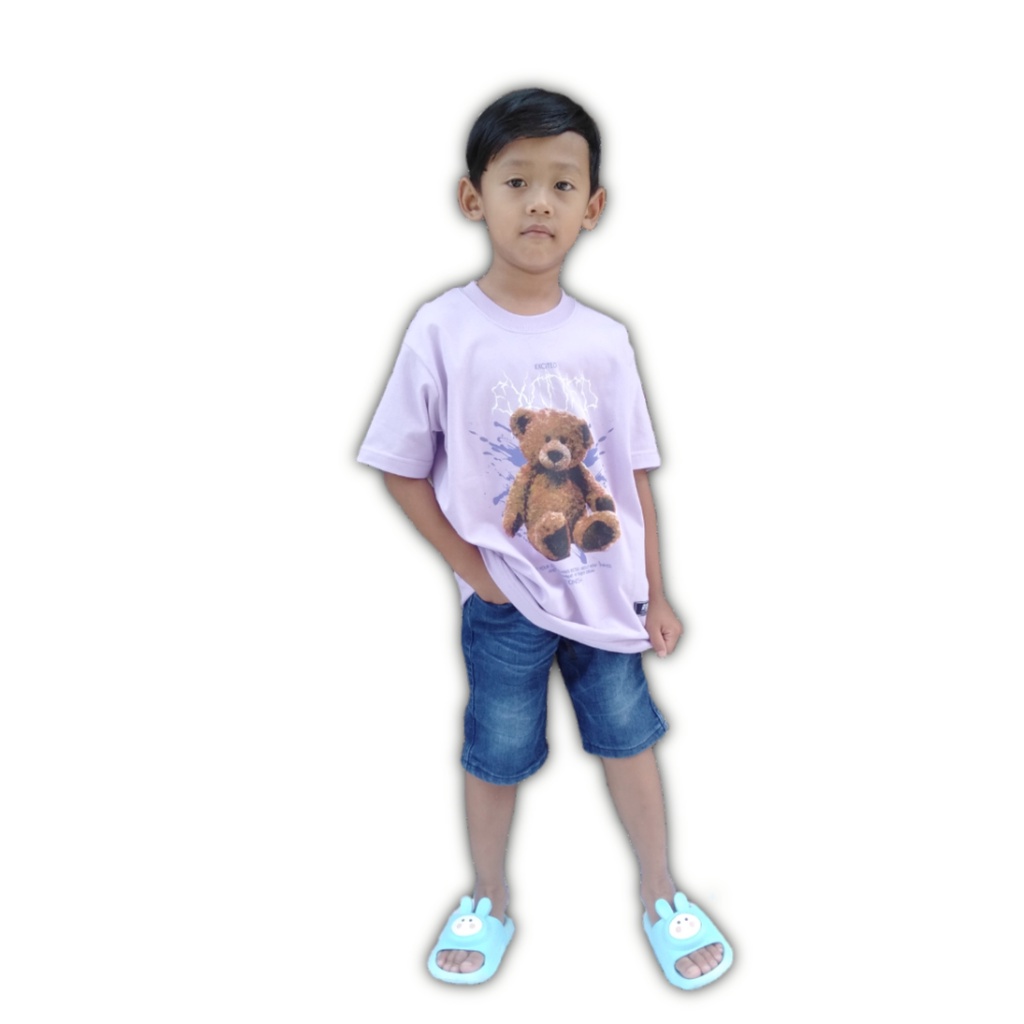 Raarkids Baju Kaos Distro Anak Laki Laki Atasan Anak Perempuan Motif Teddy Bear Umur 2 11 Tahun Karakter Boneka Beruang Tedy