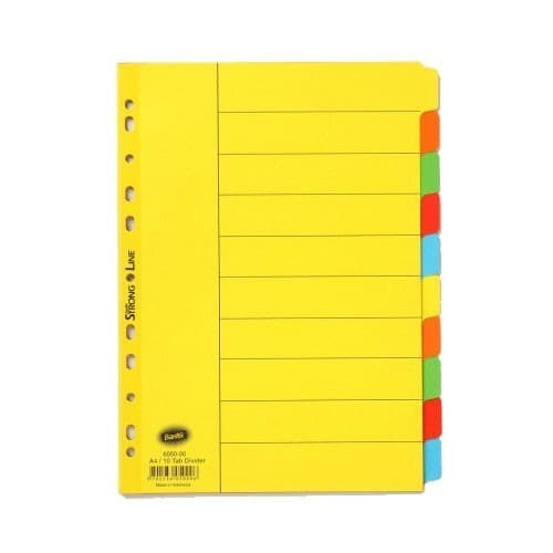 

CARTON INDEX A4 10 DIVIDERS BANTEX 6050 00