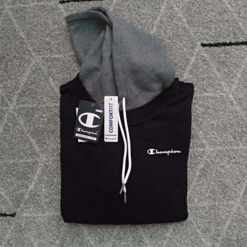 Hoodie Champion Raglan Original Black