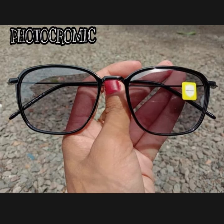 (KM45) KACAMATA PHOTOCROMIC WANITA TITANIUM 2 IN 1 TERMURAH