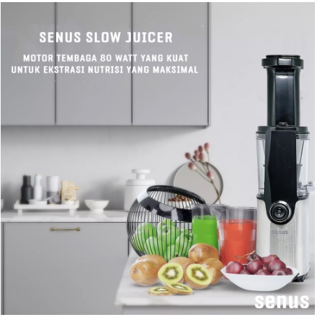 Senus Slow Juicer Low Watt Blender Tanpa Ampas