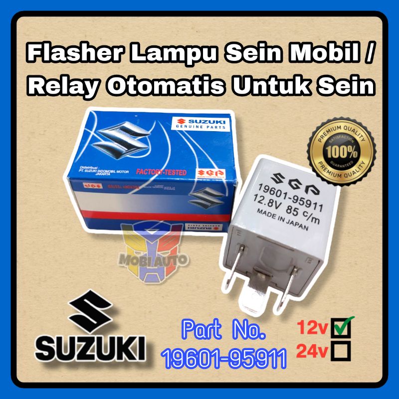 Flasher Relay Otomatis Sen Sein Mobil Suzuki Carry Futura T120SS 12V