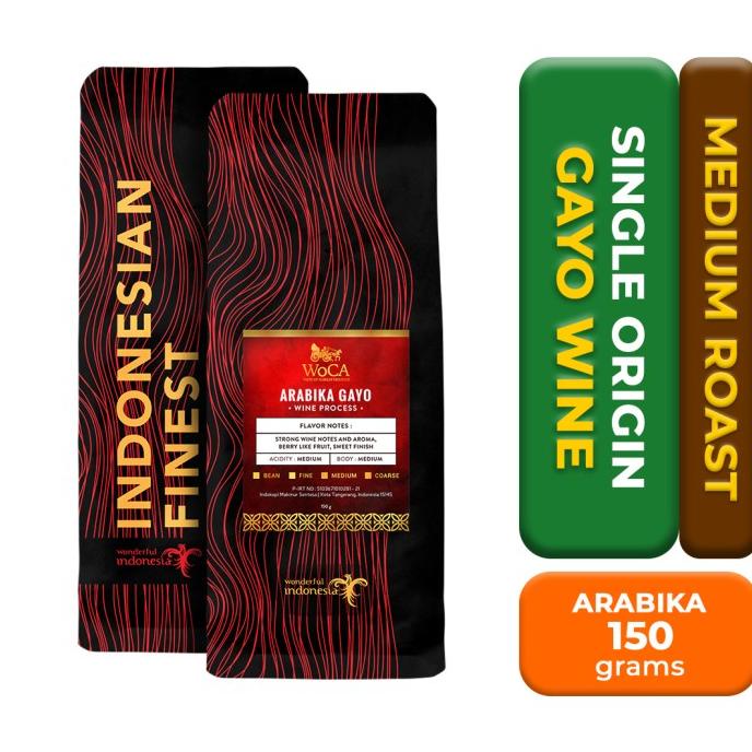 

BISA COD WoCA Arabica Gayo Wine 150 gram /KOPI RUBE/KOPI KAPAL API/KOPI SLB/KOPI PEJUANG/KOPI BUBUK