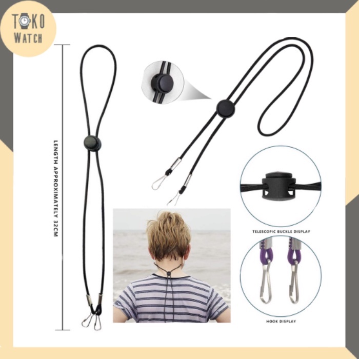 Strap Masker Kalung Masker Konektor Hijab 2 in 1 Tali Gantungan Pengait Masker Premium TW