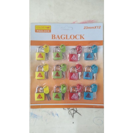Gembok Koper kecil/Gembok mini warna warni 23mm