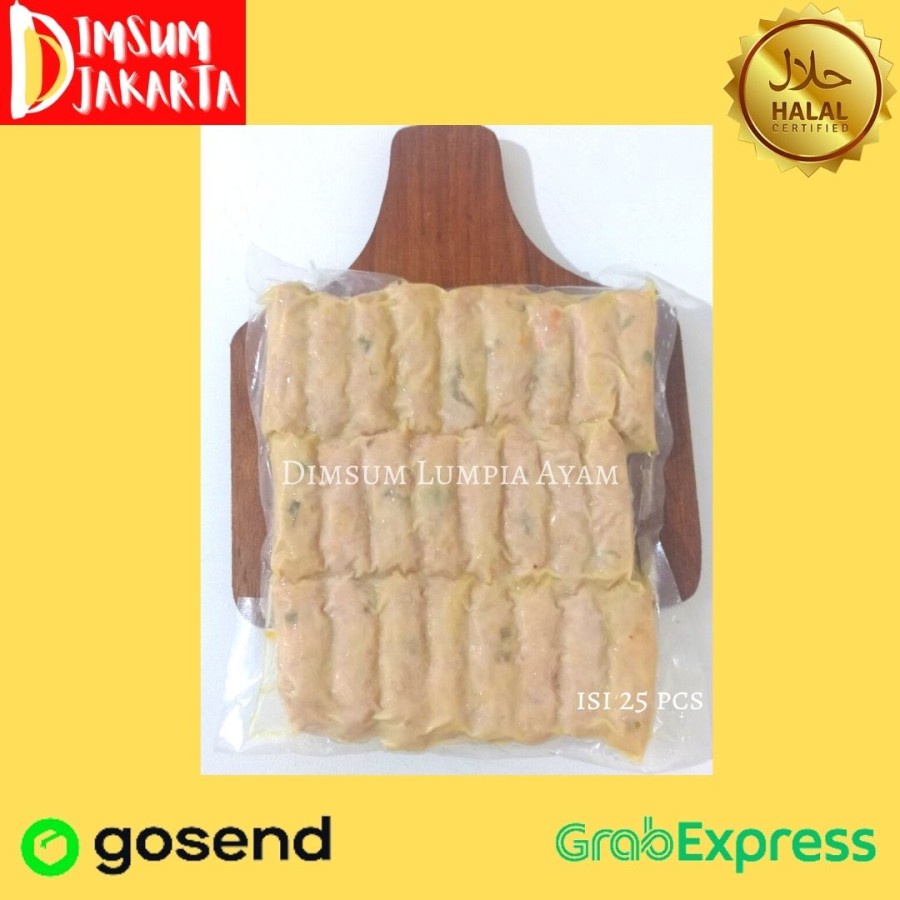 

Lumpia Ayam kulit tahu Dimsum lumpia isi 25 pcs dimsum halal