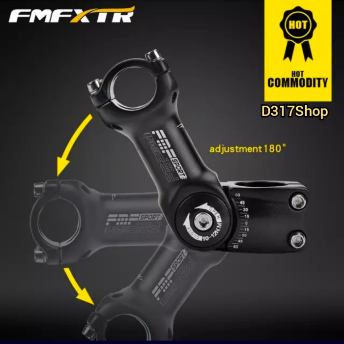 Adjusment Stem HandleBar FMF XTR Alluminium Alloy stang sepeda MTB