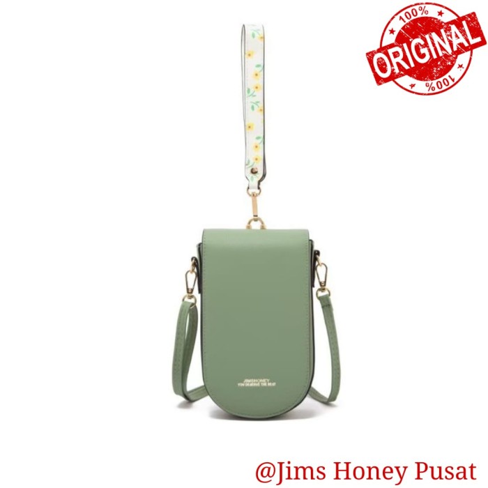 tas hp wanita selempang Selempang Wanita louisa Bag Jimshoney original 100% - Kuning W7L0 VIRAL EXCL