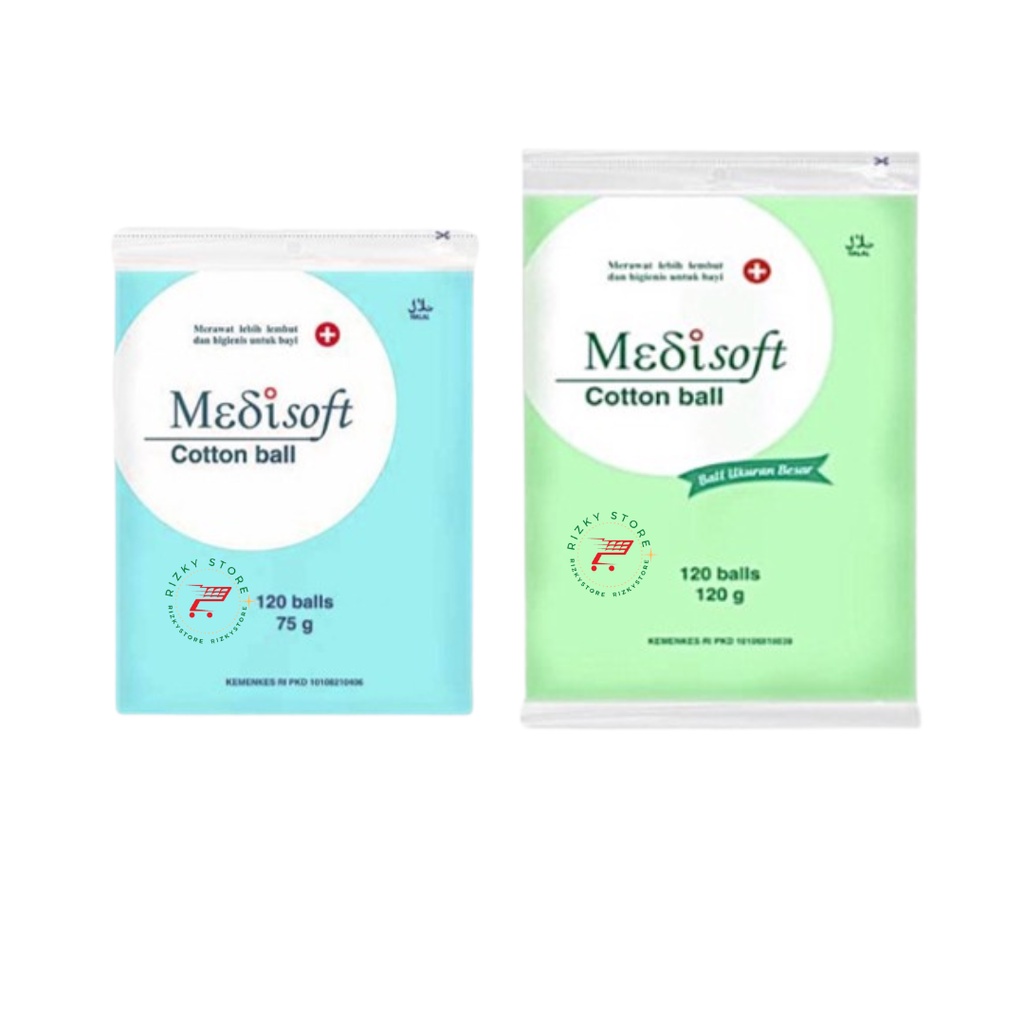 Medisoft Cotton ball/bola kapas bayi 75gr