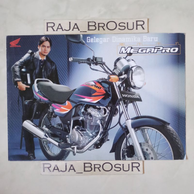 Poster brosur katalog leaflet Honda MegaPro/MegaPro Hiu 2001