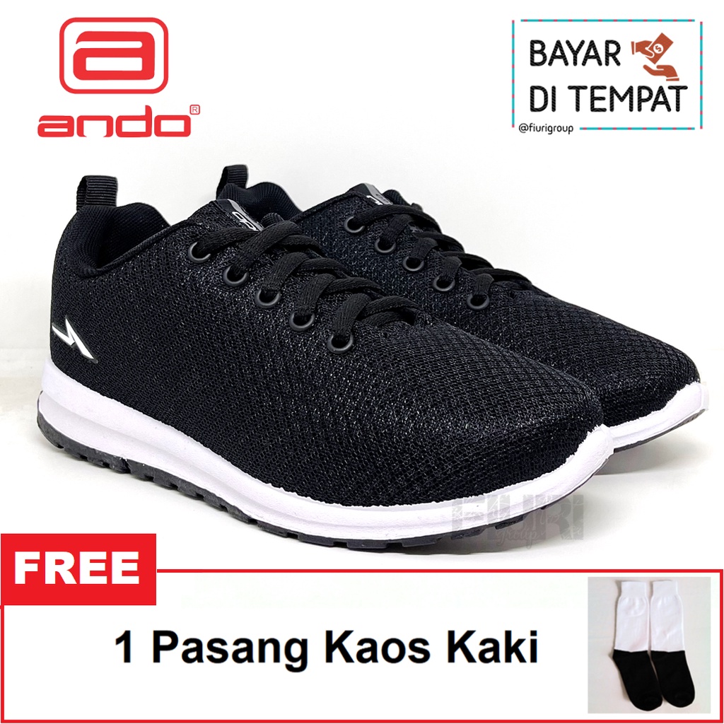 FIURI - ANDO ORIGINAL - SIP 36 33-40 HITAM PUTIH - SEPATU SNEAKERS SPORT KANVAS SOL KARET WANITA PRIA - SEPATU KETS TRENDY ANAK PEREMPUAN LAKI-LAKI - SEPATU OLAHRAGA LARI FITNES SENAM KERJA KULIAH SEKOLAH SD SMP SMA BERTALI CEWEK COWOK MURAH PROMO DISKON