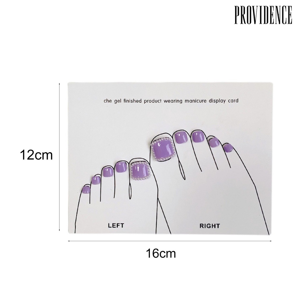 Providence 5Pcs / Set Kartu Display Kuku Palsu 2 Model Untuk Perlengkapan Nail Art Wanita