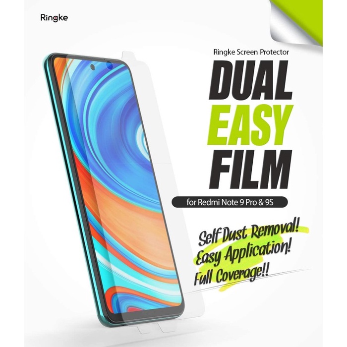 Original Ringke Dual Easy Xiaomi Redmi Note 9 Pro Anti Gores