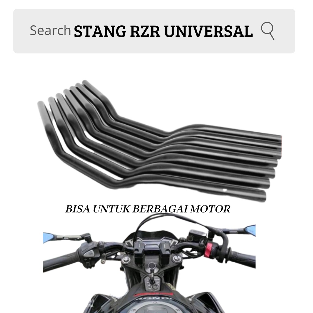 STANG RZR VIXION OLD STIR CB150 R UNIVERSAL HONDA YAMAHA